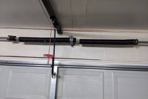 Broken Spring Residential Garage Door, How To Fix A Double Garage Door Spring